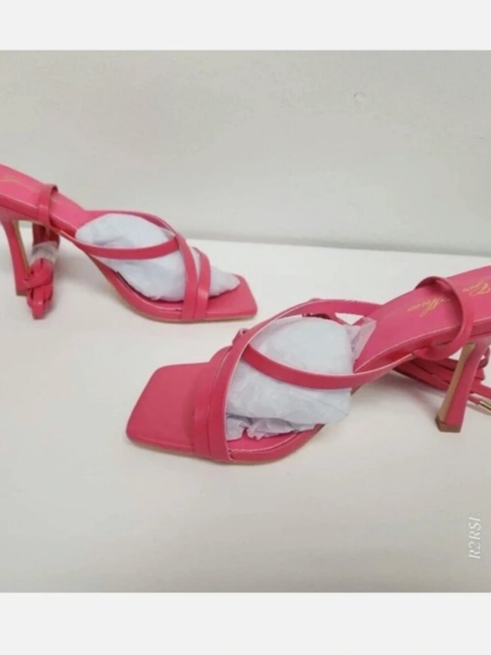 Genshuo Hot Pink Strappy Heels Women's 8 NIB Barbiecore
